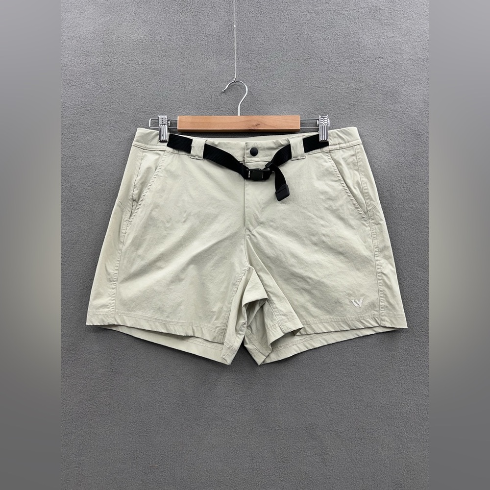 White Sierra Women’s Size 10 Tan Hiking Shorts Lightweight Stretch